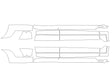 x4 Avery Dennison Clear Bra Door Cup Precut PPF Diagram