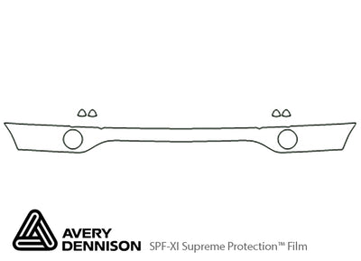 x5 Avery Dennison Clear Bra Bumper Precut PPF Diagram