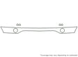 x5 3M Clear Bra Bumper Precut PPF Diagram
