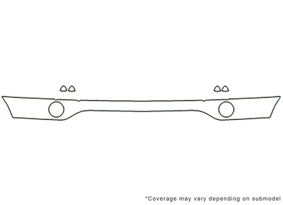 x5 Avery Dennison Clear Bra Bumper Precut PPF Diagram
