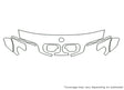 x5 Avery Dennison Clear Bra Hood Precut PPF Diagram