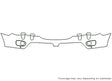 x5 Avery Dennison Clear Bra Bumper Precut PPF Diagram