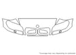 x5 3M Clear Bra Hood Precut PPF Diagram