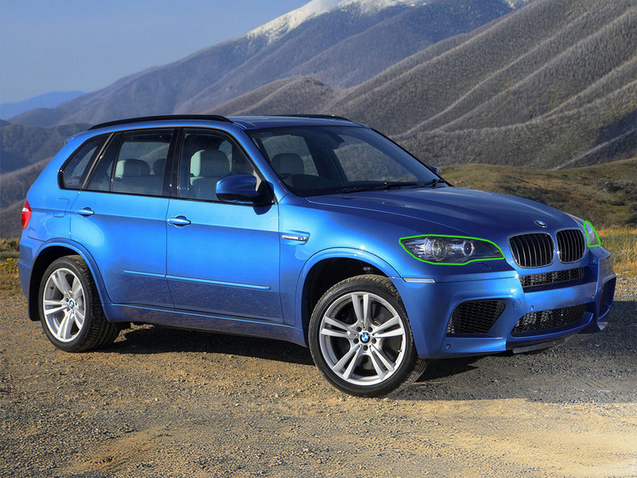 bmw x5 2007-2010 Headlight Protection Installation Location