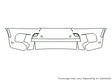 x5 3M Clear Bra Bumper Precut PPF Diagram