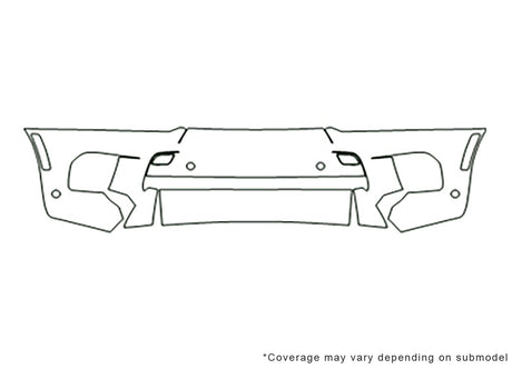 x5 Avery Dennison Clear Bra Bumper Precut PPF Diagram