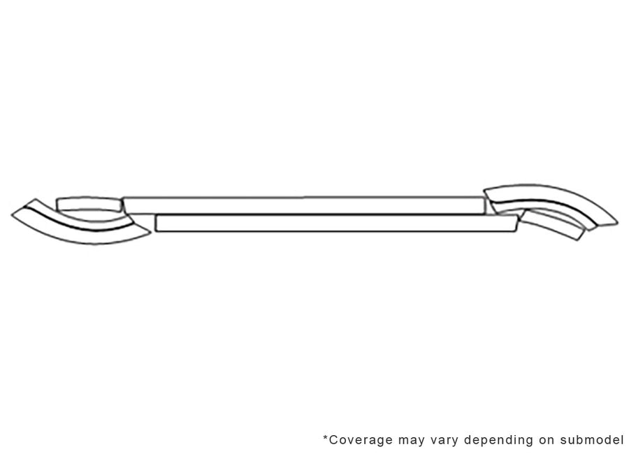 x5 3M Clear Bra Door Cup Precut PPF Diagram