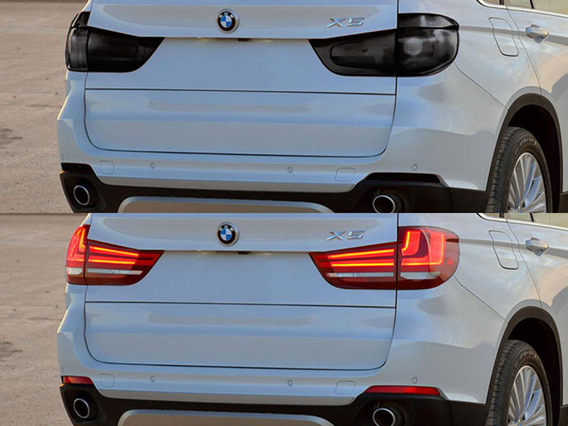x5 Before and After Smoked Taillights
