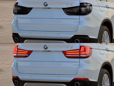 x5 Before and After Smoked Taillights