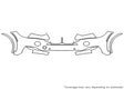 x5 3M Clear Bra Bumper Precut PPF Diagram