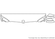 x5 3M Clear Bra Hood Precut PPF Diagram