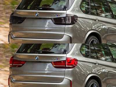 x5 Before and After Smoked Taillights