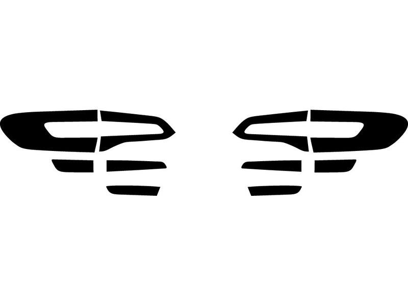 x5 Precut Tail Light Tint Diagram