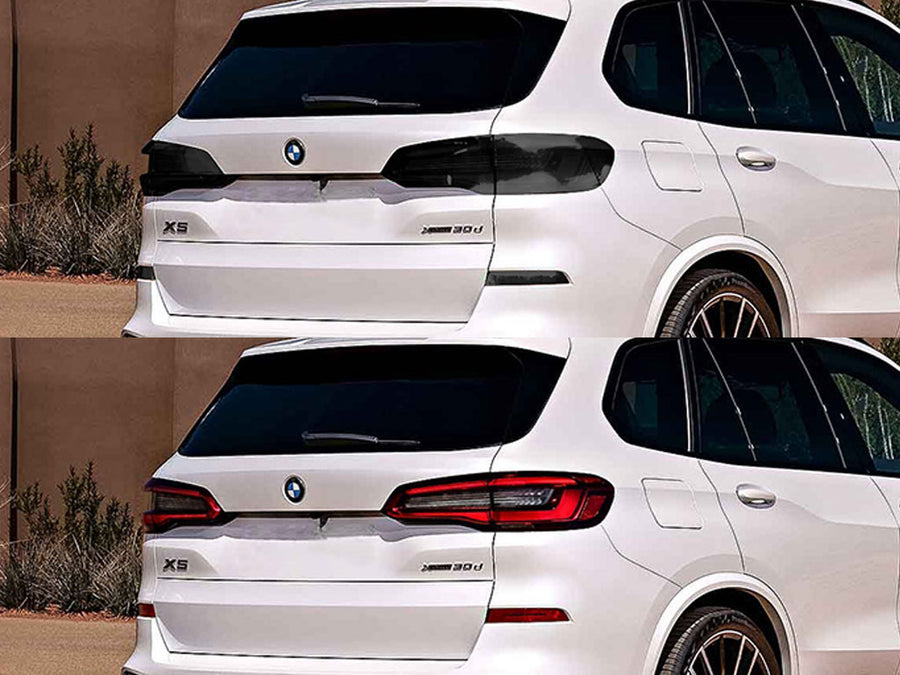 x5 Before and After Smoked Taillights