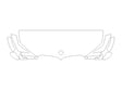 x5 Avery Dennison Clear Bra Hood Precut PPF Diagram