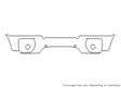 x6 3M Clear Bra Bumper Precut PPF Diagram