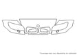 x6 Avery Dennison Clear Bra Hood Precut PPF Diagram