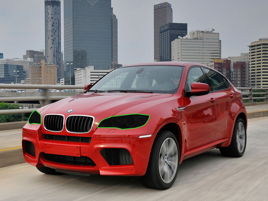 bmw x6 2008-2014 Headlight Tint Location
