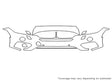 x6 3M Clear Bra Bumper Precut PPF Diagram