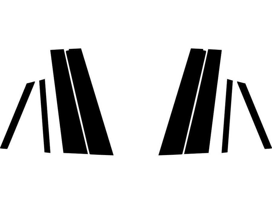 bmw x6 2015-2019 Carbon Fiber Pillar Trim Diagram