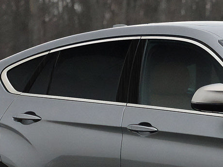 bmw x6 2015-2019 Brushed Aluminum Black Pillar Cover Diagram