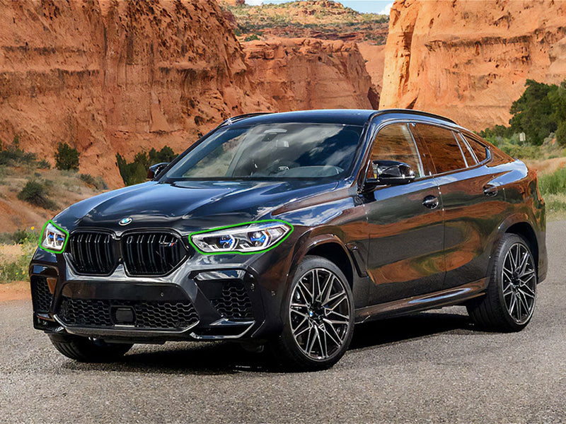 bmw x6 2020-2023 Headlight Protection Installation Location