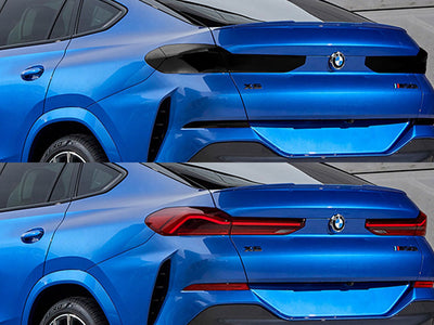x6 Before and After Smoked Taillights