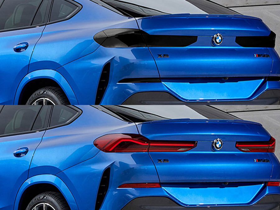 x6 Before and After Smoked Taillights
