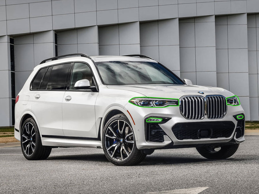 bmw x7 2019-2022 Headlight Protection Installation Location
