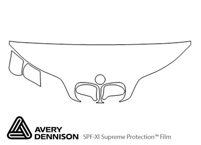 z3 Avery Dennison Clear Bra Hood Precut PPF Diagram