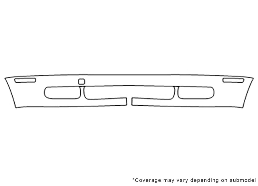 z3 Avery Dennison Clear Bra Bumper Precut PPF Diagram