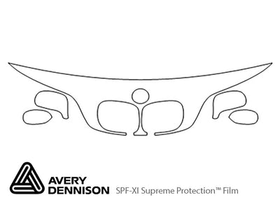 z3 Avery Dennison Clear Bra Hood Precut PPF Diagram