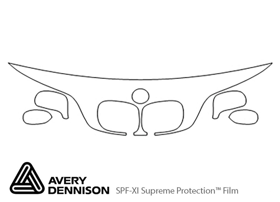 z3 Avery Dennison Clear Bra Hood Precut PPF Diagram