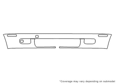 z3 3M Clear Bra Bumper Precut PPF Diagram