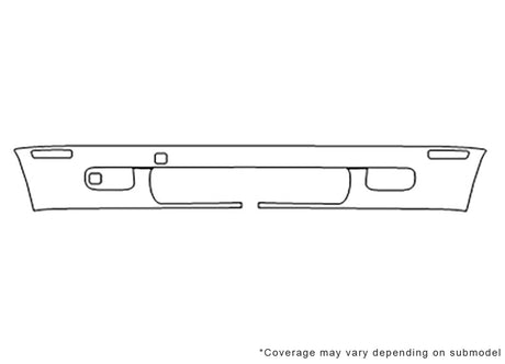 z3 3M Clear Bra Bumper Precut PPF Diagram