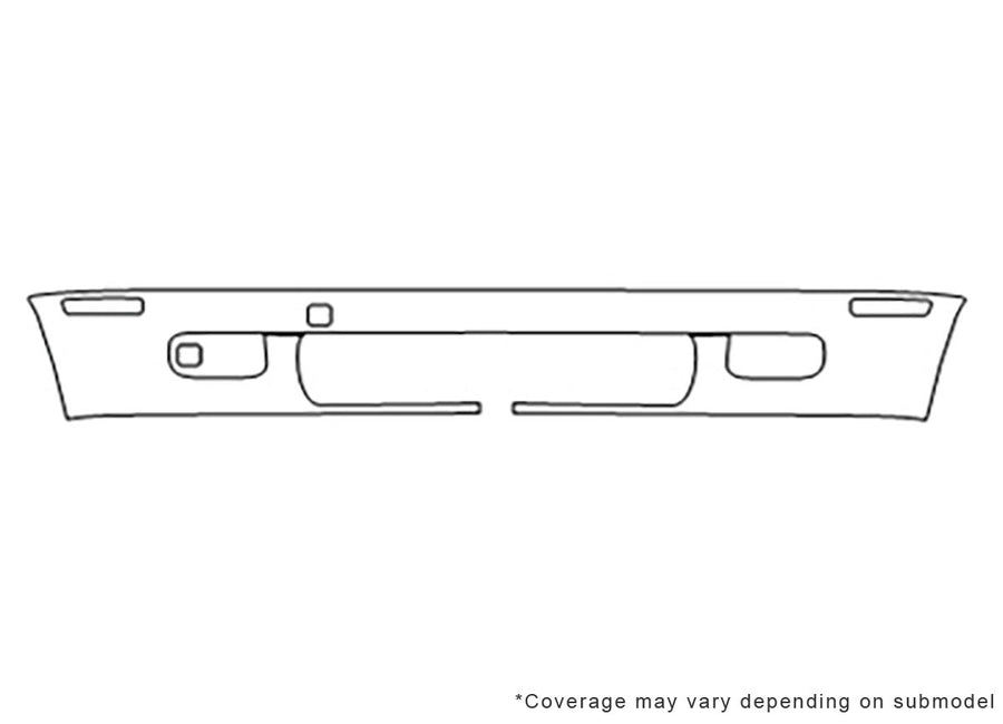 z3 3M Clear Bra Bumper Precut PPF Diagram
