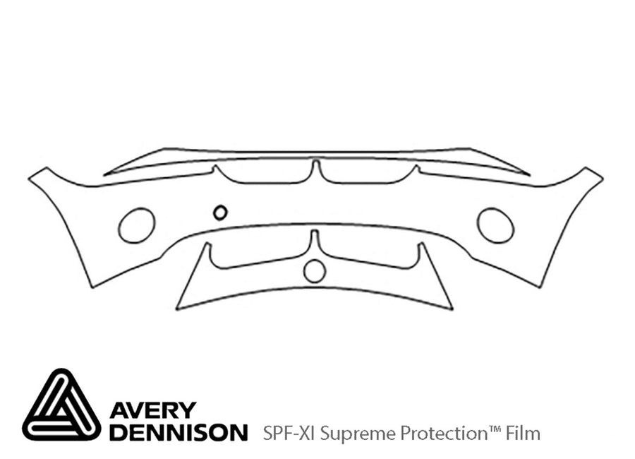 z4 Avery Dennison Clear Bra Bumper Precut PPF Diagram