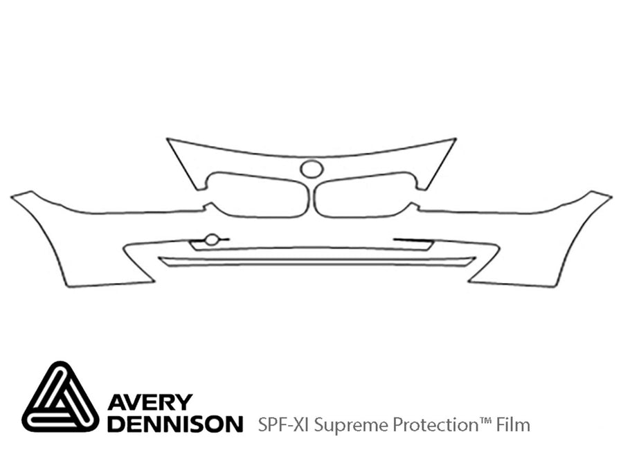z4 Avery Dennison Clear Bra Bumper Precut PPF Diagram