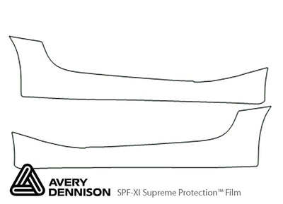 z4 Avery Dennison Clear Bra Door Cup Precut PPF Diagram