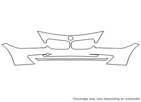 z4 Avery Dennison Clear Bra Bumper Precut PPF Diagram