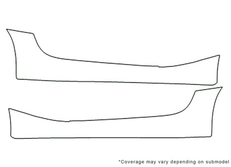 z4 3M Clear Bra Door Cup Precut PPF Diagram