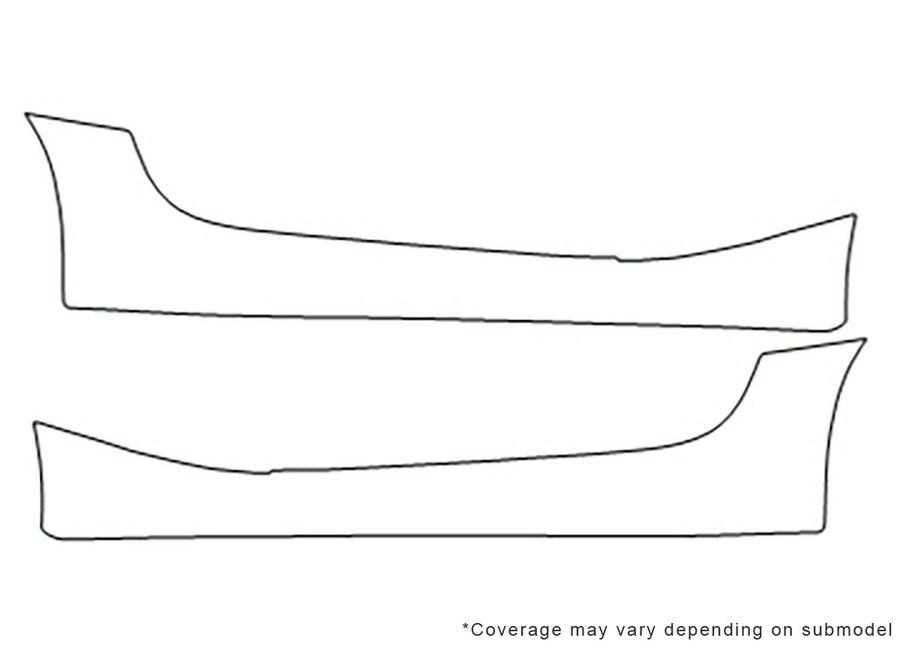 z4 3M Clear Bra Door Cup Precut PPF Diagram