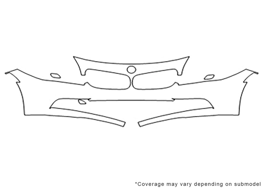 z4 Avery Dennison Clear Bra Bumper Precut PPF Diagram