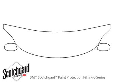 z4 3M Clear Bra Hood Precut PPF Diagram