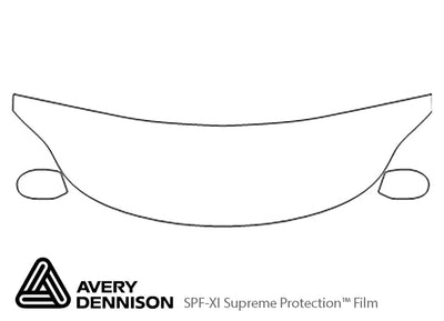 z4 Avery Dennison Clear Bra Hood Precut PPF Diagram
