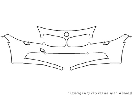 z4 3M Clear Bra Bumper Precut PPF Diagram