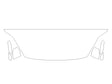 z4 3M Clear Bra Hood Precut PPF Diagram