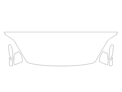 z4 Avery Dennison Clear Bra Hood Precut PPF Diagram