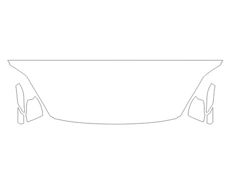 z4 Avery Dennison Clear Bra Hood Precut PPF Diagram