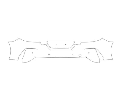 z4 3M Clear Bra Door Cup Precut PPF Diagram